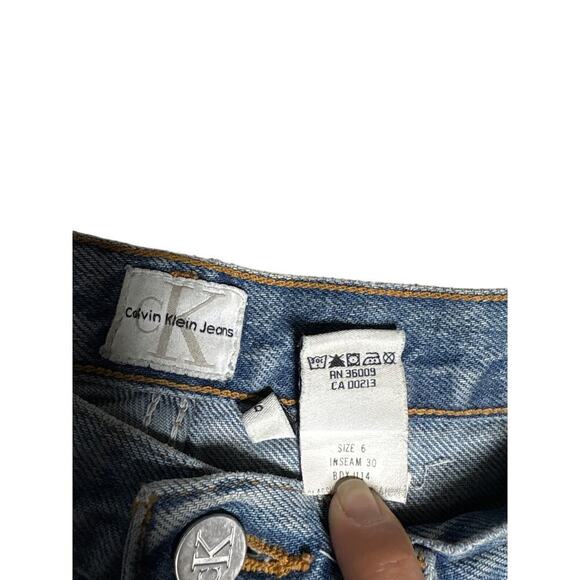 Vintage Calvin Klein Jeans Size 6 High Rise Stonewash USA - Picture 3 of 8